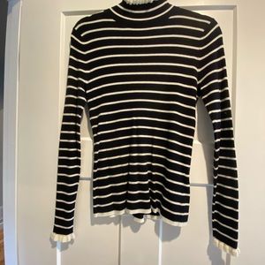 Striped turtleneck